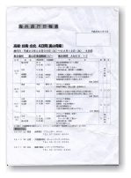 台湾旅行の日程表です。
