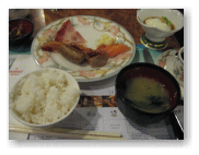 バイキングでいつもの朝食